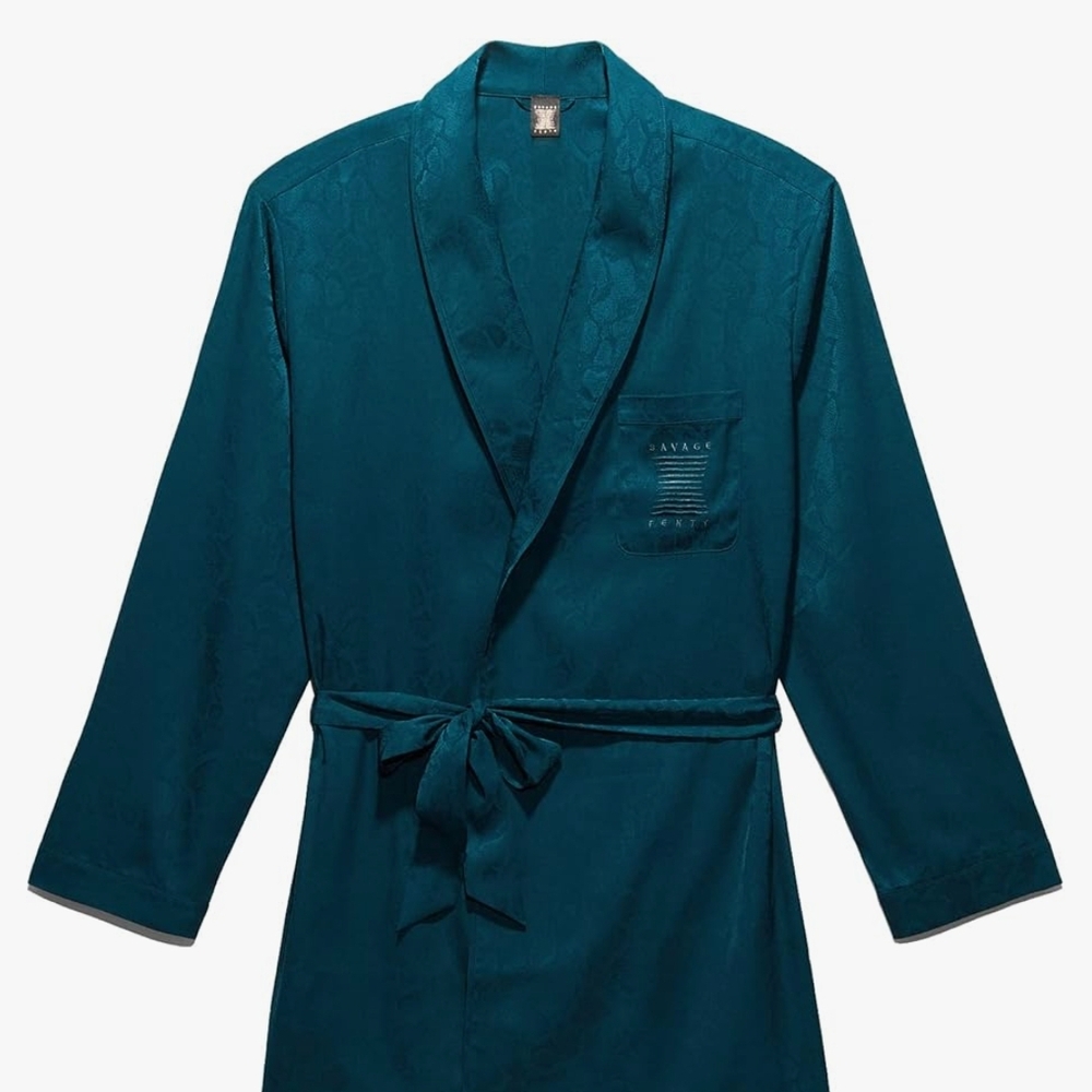 Savage X Fenty mens Savage X Smoking JacketNight Shirt
